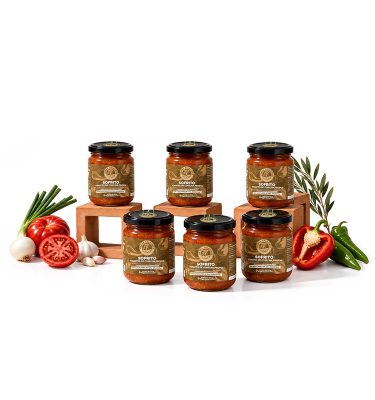 Pack seis botes de Sofrito con Tomate de Los Palacios